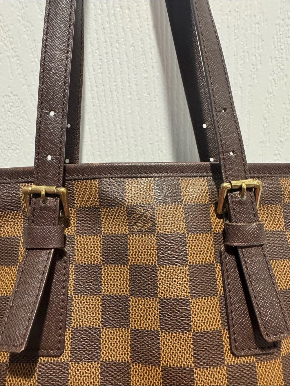 Louis Vuitton Brown Damier Ebene Bucket Tote